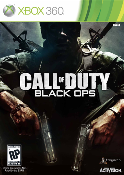 Black Ops cover art for Xbox 360