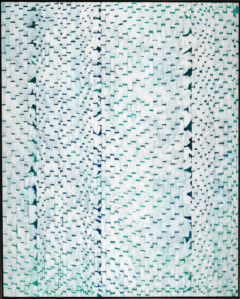 Alma Thomas, Arboretum Presents White Dogwood, 1972, acrylic on canvas,67 7⁄8 x 54 7⁄8 in. (172.5 x 139.5 cm)